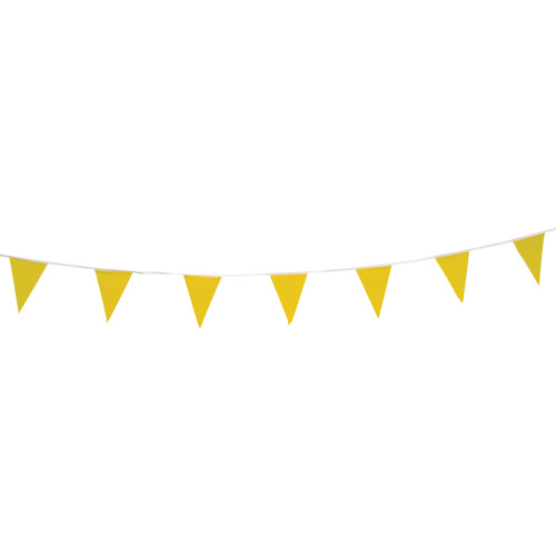 Cordon de fanions, 60' lo, Jaune D. Morneault & Fils