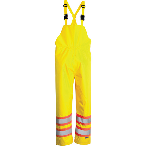 Open Road&reg; Bib Pants, Polyester, Small, High Visibility Lime-Yellow D. Morneault & Fils