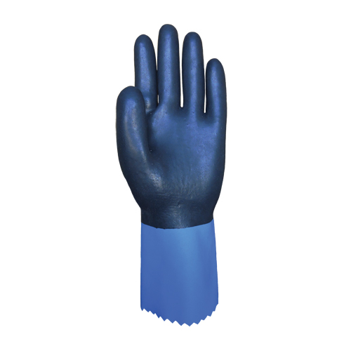 Summitech Full-Dipped Chemical Resistant Gloves, Size Small/7, 11.8" L, Chloroprene, Poly-Cotton Inner Lining, 59-mil D. Morneault & Fils