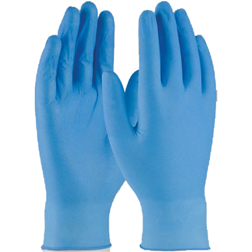 Disposable Gloves, Small, Nitrile, 4-mil, Powder-Free, Blue D. Morneault & Fils
