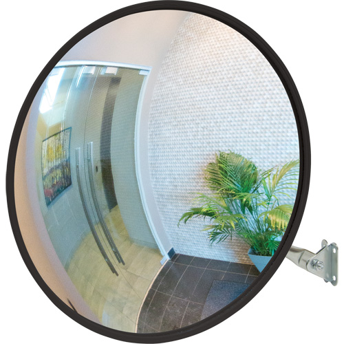 Convex Mirror with Telescopic Arm, Indoor/Outdoor, 12" Diameter D. Morneault & Fils