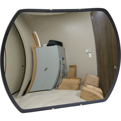 Roundtangular Convex Mirror with Bracket, 18" H x 26" W, Indoor/Outdoor D. Morneault & Fils