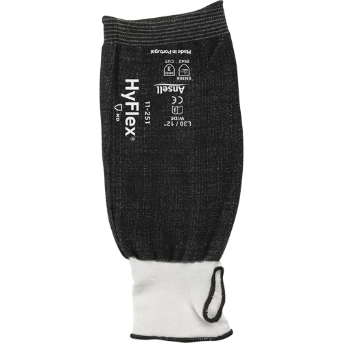 HyFlex&reg; Cut-Resistant Sleeve, HPPE, 12", ANSI/ISEA 105 Level 3, Black D. Morneault & Fils