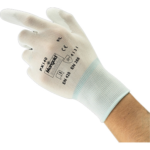 PX140 Coated Gloves, 6/X-Small, Polyurethane Coating, 15 Gauge, Nylon Shell D. Morneault & Fils