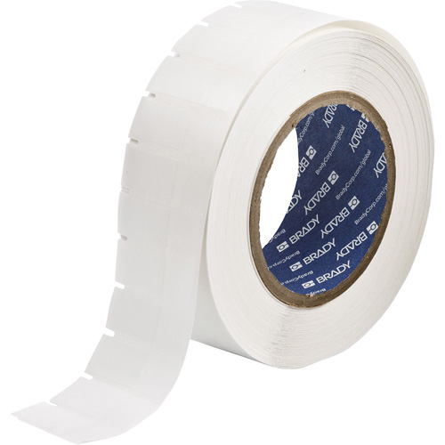 &eacute;tiquettes &agrave; transfert thermique B-461, Polyester, 0,6" lo x 1,625" h, Blanc D. Morneault & Fils