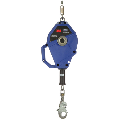 Cordage de s&eacute;curit&eacute; autor&eacute;tractable avec verrouillage intelligent, 20', Acier inoxydable, Pivotant D. Morneault & Fils
