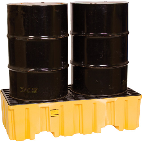 Spill Containment Pallet, 66 US gal. Spill Capacity, 26.25" x 51" x 13.75" D. Morneault & Fils