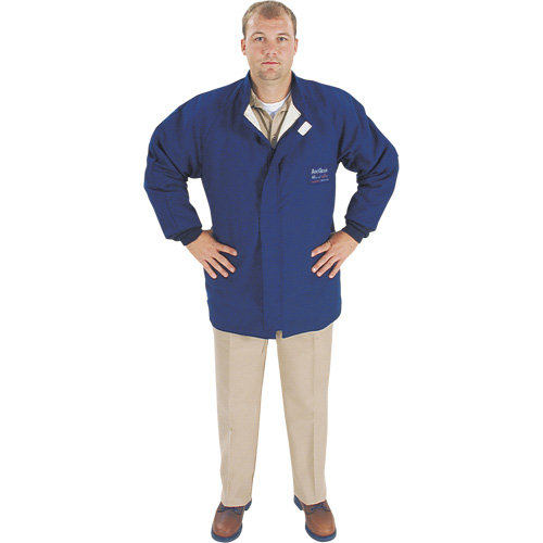 Veste de protection contre l'arc &eacute;lectrique, Moyen, Bleu, 40 cal/cm² D. Morneault & Fils