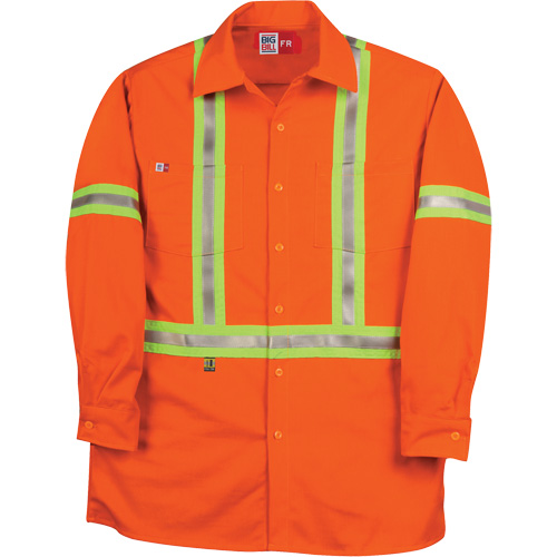 Westex UltraSoft&reg; Industrial Work Shirt, Small, Orange D. Morneault & Fils