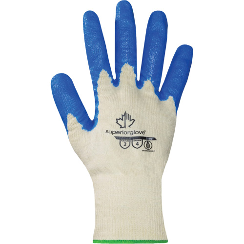 Dexterity&reg; Coated Gloves, 7, Nitrile Coating, 15 Gauge, Cotton Shell D. Morneault & Fils