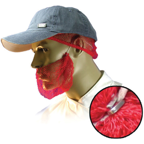 Filets &agrave; barbe jetables, Polypropyl&egrave;ne, Rouge D. Morneault & Fils