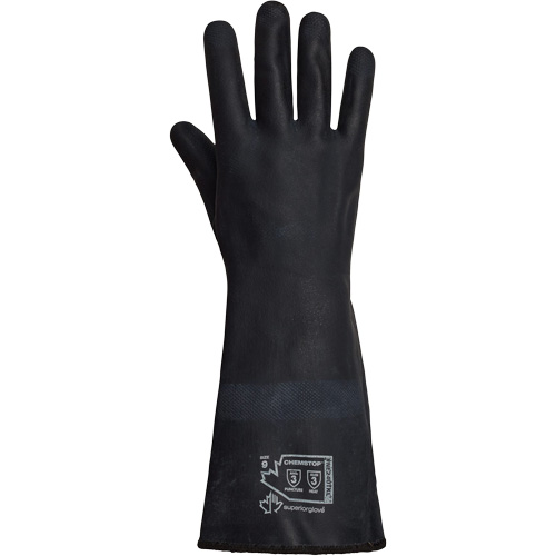 SolvStop Heady-Duty Chemical & Heat-Resistant Gloves, Neoprene, 8, Protects Up To 392° F (200° C) D. Morneault & Fils