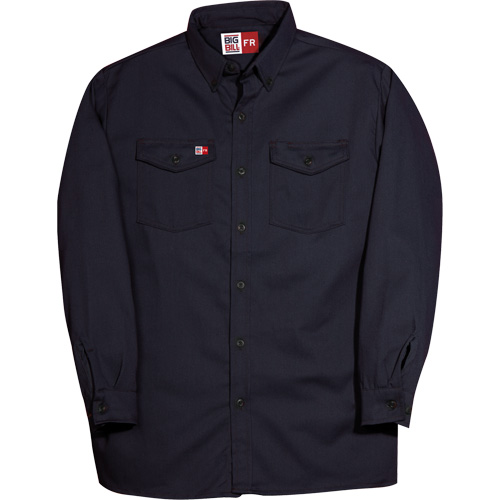 Westex UltraSoft&reg; Button Down Shirt, Small, Navy Blue D. Morneault & Fils