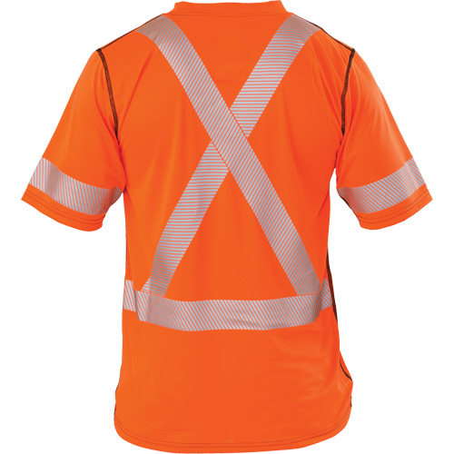 T-shirt &agrave; manches courtes haute visibilit&eacute; Polartec Power Grid, Polyester, T-Grand (grande taille), Orange D. Morneault & Fils