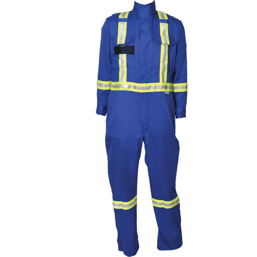 Firewall FR&reg; Striped Coveralls, Size X-Small, Royal Blue D. Morneault & Fils