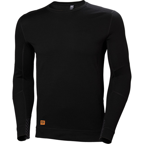 Maillot thermique &agrave; col rond &eacute;vacuant l'humidit&eacute; Lifa Max, Hommes, 2T-Grand, Noir D. Morneault & Fils