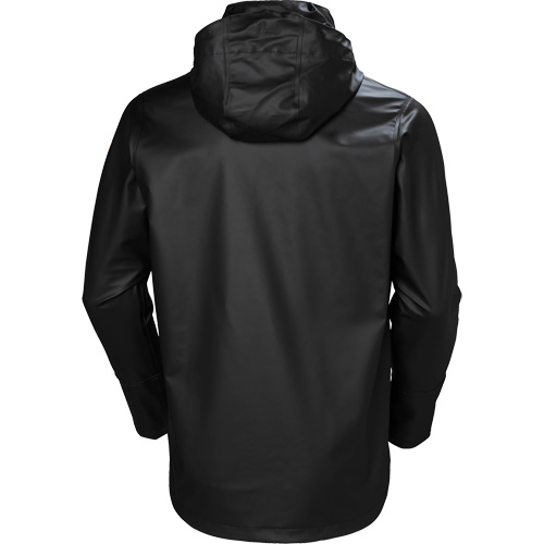 Gale Rain Jacket, Polyester/Polyurethane, Large, Black D. Morneault & Fils