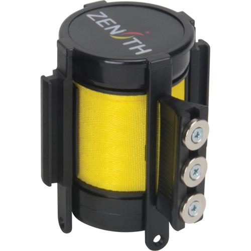 Magnetic Tape Cassette for Build-Your-Own Crowd Control Barrier, 12', Yellow Tape D. Morneault & Fils