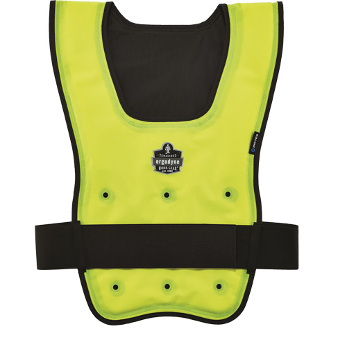 Chill-Its&reg; 6687 Economy Dry Evaporative Cooling Vest, Large/X-Large, High Visibility Lime-Yellow D. Morneault & Fils