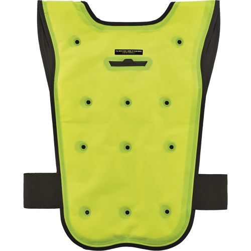 Chill-Its&reg; 6687 Economy Dry Evaporative Cooling Vest, Large/X-Large, High Visibility Lime-Yellow D. Morneault & Fils