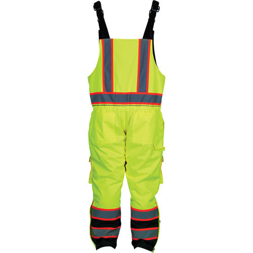 Insulated Overalls, Polyester/Polyurethane, Small, High Visibility Lime-Yellow D. Morneault & Fils