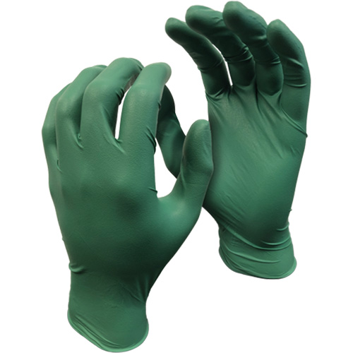5559PF Green Monkey Gloves, Small, Nitrile, 4-mil, Powder-Free, Green D. Morneault & Fils