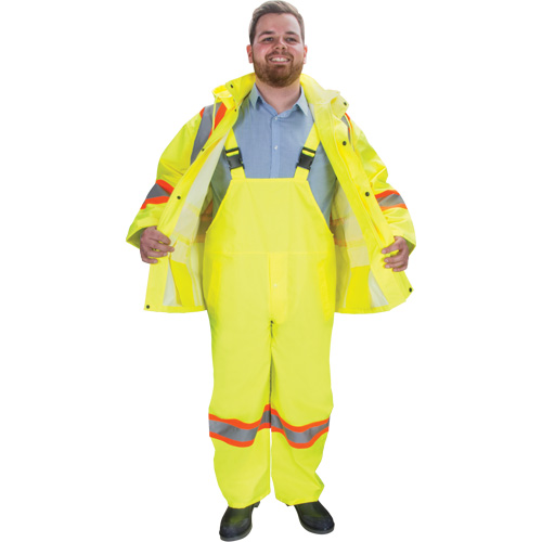 RZ1000 Rain Suit, Polyester, Small, High Visibility Lime-Yellow D. Morneault & Fils