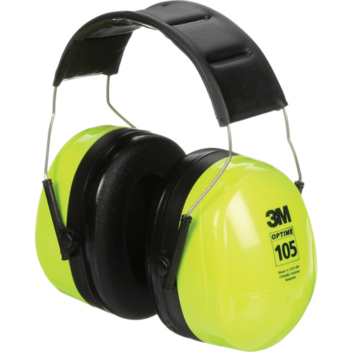 Peltor Optime 105 Earmuffs, Headband, 30 NRR dB D. Morneault & Fils