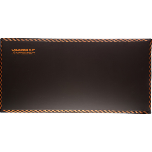 Anti-Fatigue Standing Mat, Smooth, 18" x 36" x 1", Black, Rubber D. Morneault & Fils