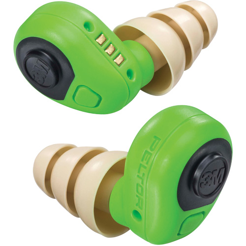 Bouchons d'oreilles &eacute;lectroniques Peltor, Sans cordon, Paire - Boîtier en plastique, 23 dB NRR, Grand/Moyen/Petit D. Morneault & Fils