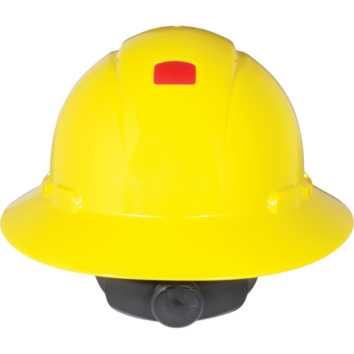 Casque de s&eacute;curit&eacute; &agrave; bordure compl&egrave;te avec capteur Uvicator, Suspension Rochet D. Morneault & Fils