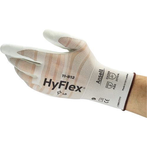 Hyflex&reg; 11-812 Gloves, 6, Foam Nitrile Coating, 18 Gauge, Nylon/Spandex Shell D. Morneault & Fils