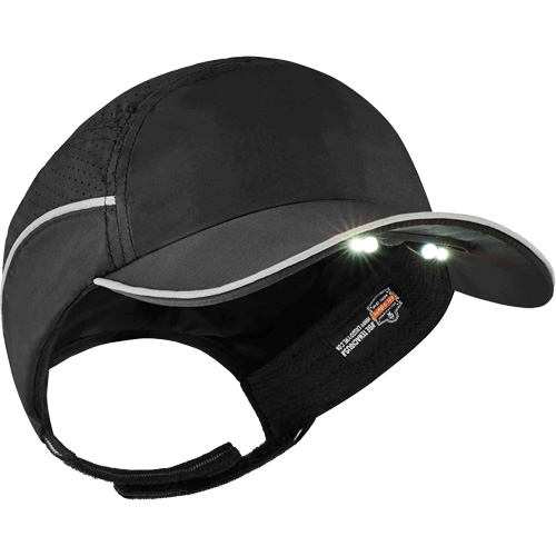 Casque antichocs l&eacute;ger avec lampe DEL 8965 Skullerz, Noir D. Morneault & Fils