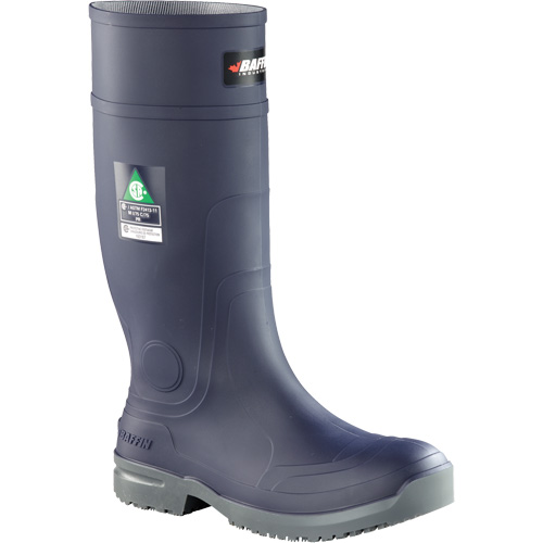 Slip Resistant Boots, Rubber, Steel Toe, Size 10 D. Morneault & Fils
