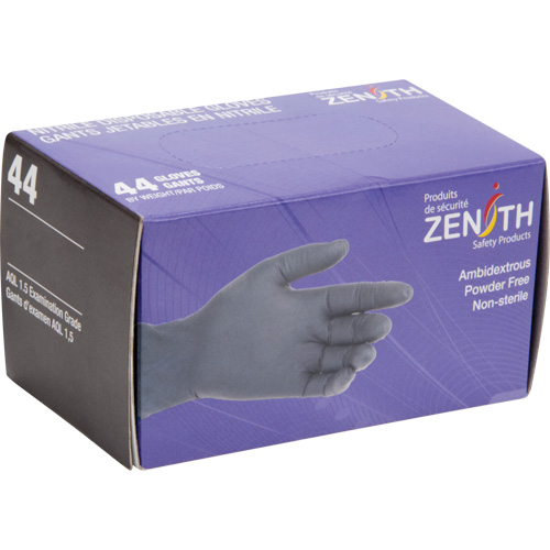 Vending Pack Disposable Gloves, 2X-Large, Nitrile, 5-mil, Powder-Free, Black D. Morneault & Fils