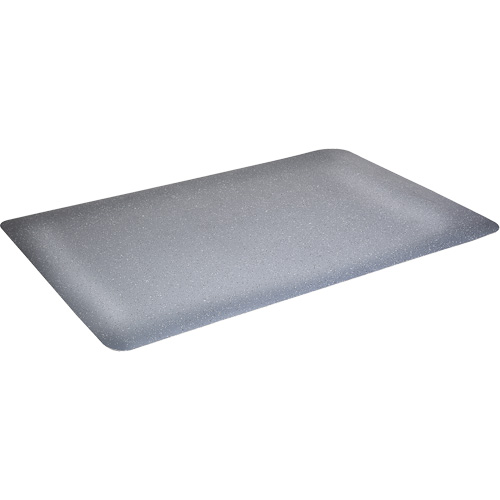 WD Foodmaster Anti-Microbial Mats, Smooth, 3' x 4' x 9/16", Grey, Nitrile/Rubber D. Morneault & Fils