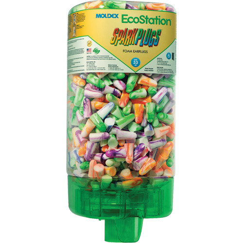 Trousse de d&eacute;marrage de distributeur de bouchons d'oreilles EcoStation SparkPlugs D. Morneault & Fils