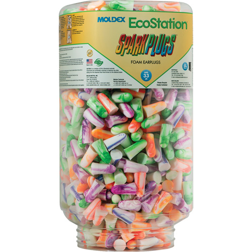 EcoStation SparkPlugs&reg; Earplug Refill, Bulk - Canister D. Morneault & Fils