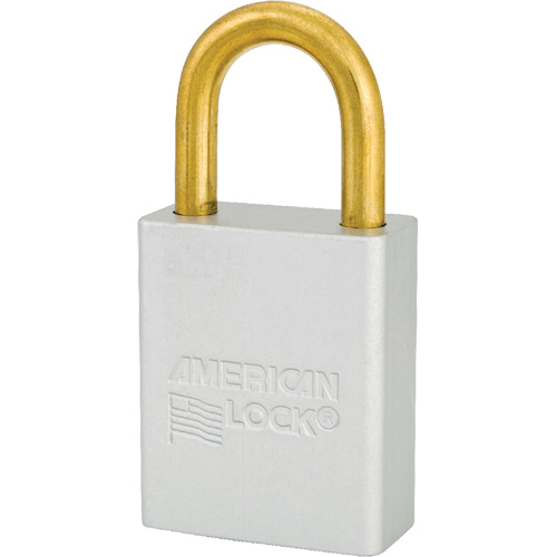 American Lock&reg; Safety Padlock, Clear, Keyed Alike, Aluminum, 1-1/2" Width D. Morneault & Fils