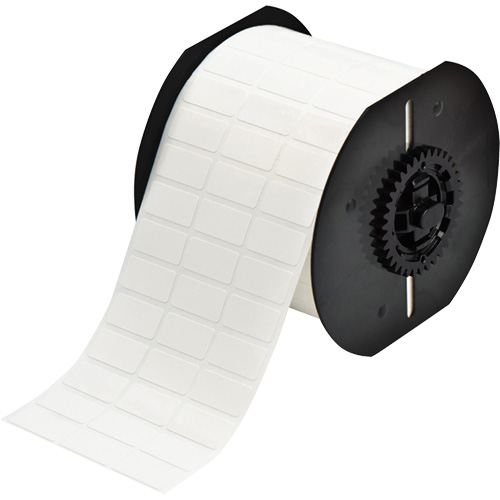 B33 Series Repositionable Adhesive Labels, Vinyl, 1" L x 0.5" H, White D. Morneault & Fils