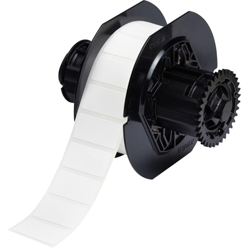 B33 Polyamide Coated Cloth Labels, Nylon, 1.5" L x 0.75" H, White D. Morneault & Fils