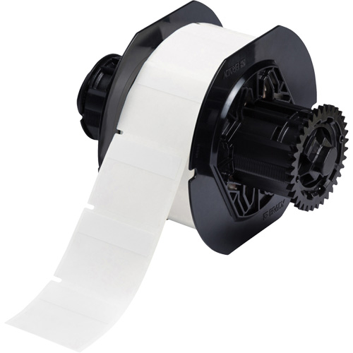 B33 Series Self-Laminating Labels, Vinyl, 1.75" L x 1.5" H, White D. Morneault & Fils