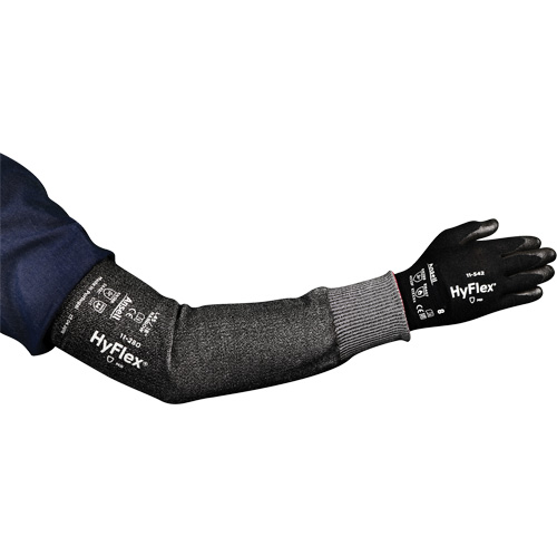 Manchon &eacute;troit r&eacute;sistant aux coupures HyFlex s&eacute;rie 11-280, Intercept, 12", ASTM ANSI niveau A4, Gris D. Morneault & Fils