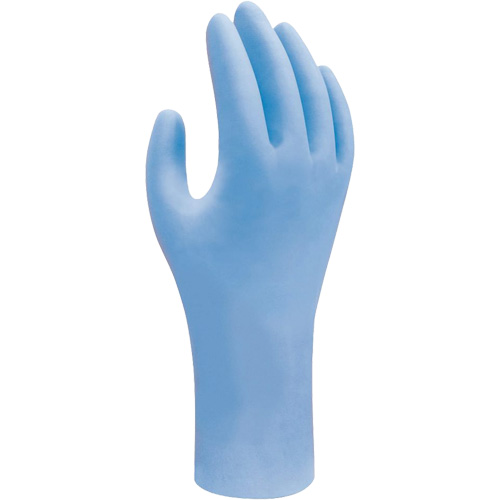 Gants jetables biod&eacute;gradable, T-petit, Nitrile, 2,5 mils, Sans poudre, Bleu D. Morneault & Fils