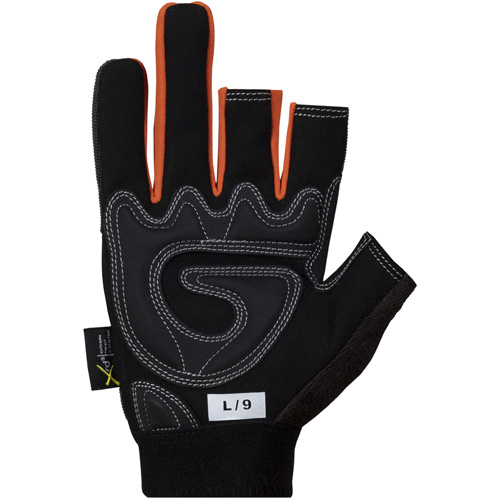 Clutch Gear&reg; Open-Finger Framers Gloves, Synthetic Palm, Size Small D. Morneault & Fils