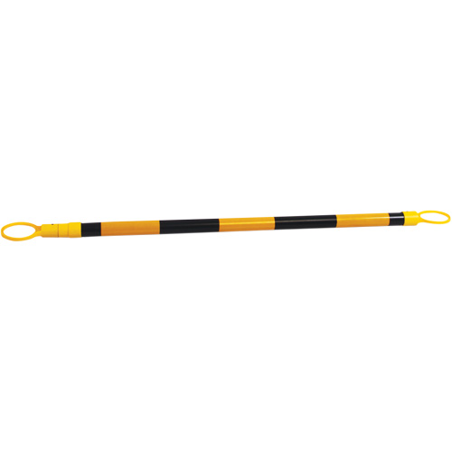 Retractable Cone Bar, 7'2" Extended Length, Black/Yellow D. Morneault & Fils