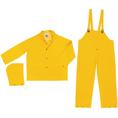 Classic Series Rain Suit, Polyester/PVC, Medium, Yellow D. Morneault & Fils