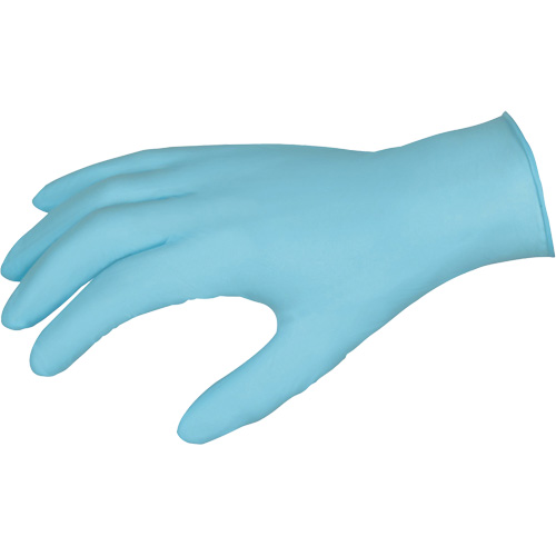 Gants jetables DuraShield, Grand, Nitrile, 3 mils, Sans poudre, Bleu D. Morneault & Fils