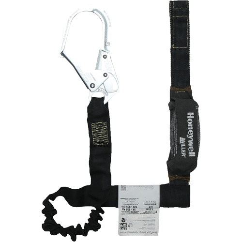 Miller&reg; Arc-Rated Shock-Absorbing Lanyard, 6', Scaffold Hook Center, Choke-Off Loop Leg Ends, Kevlar&reg; D. Morneault & Fils