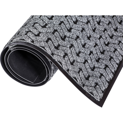 Tapis d'accueil Performance Tire-Track, Essuie-pieds/grattoir, 4' x 8' x 3/8", Gris D. Morneault & Fils